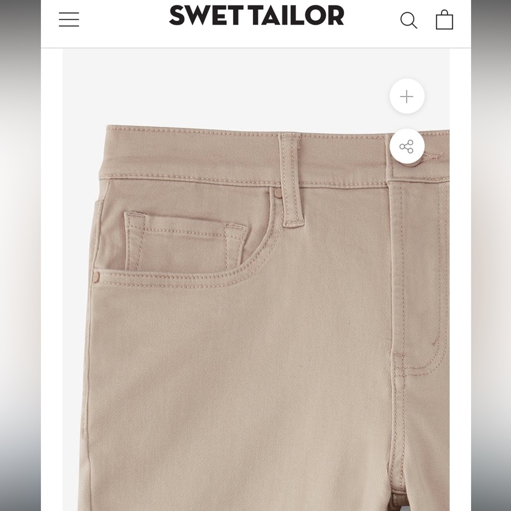 NEW Swet Tailor Duo Pants True Khaki size 30x30 slim fit - Picture 13 of 16